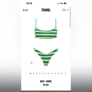 NWT Triangle bikini! Never worn, Mica dunne